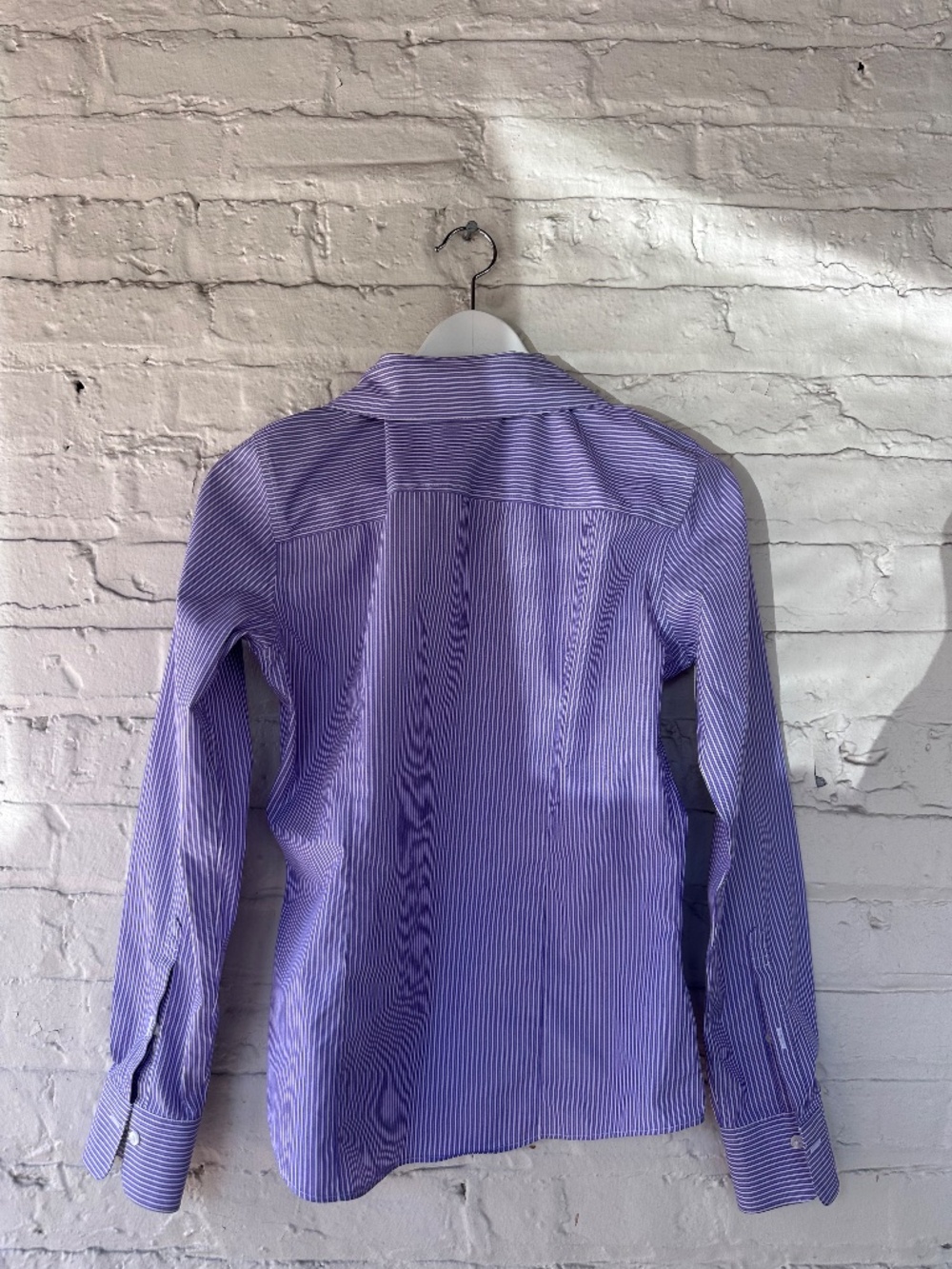 Purple Women's Button Down Blouse - Picture 2 of 6